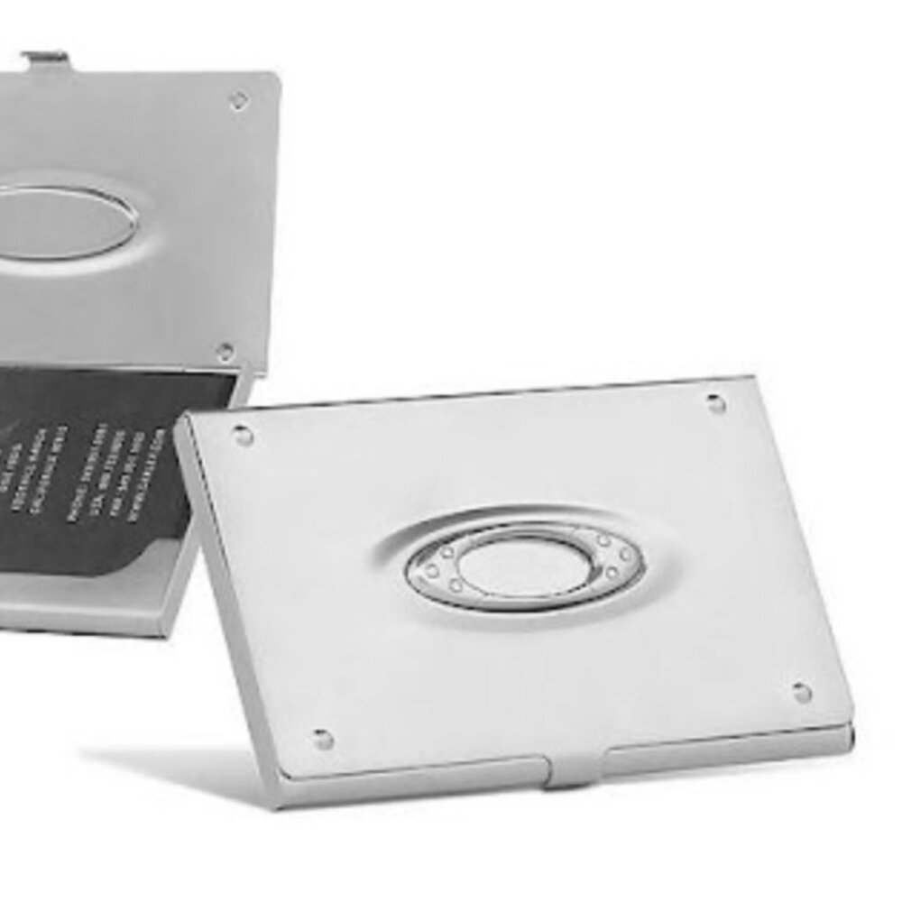 Oakley Icon Vintage Business Card Case Holder X Metal+Box 99-011 NEW RARE MINT